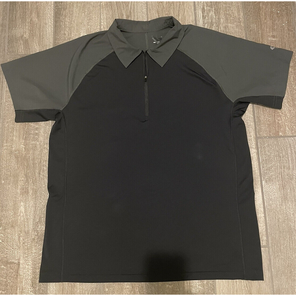 Mountain Hardwear Mens Activewear 1/4 Zip Hike Black/gray, Size S/M